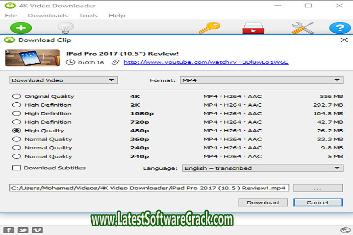4K Video Downloader v4.21.1.4960 Free Download