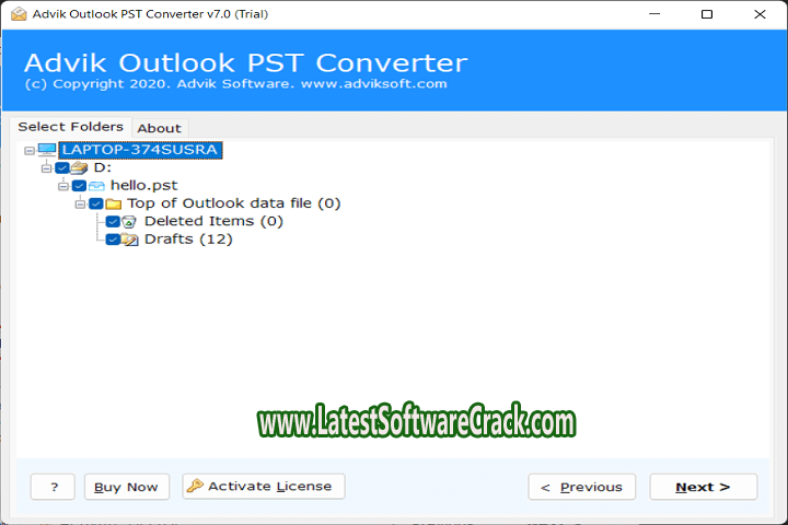Advik Outlook PST Converter 7.2 Free Download