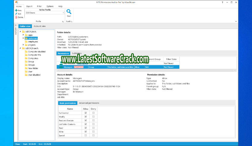 AlbusBit NTFS Permissions Auditor Pro 1.5.8.1 Free Download