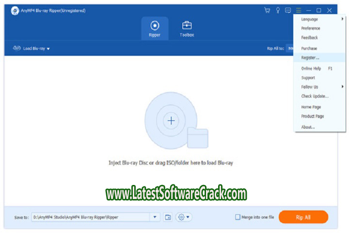 AnyMP4 Blu-ray Ripper 8.0.73 Free Download