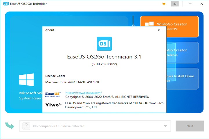 EaseUS OS2Go v3.1 Free Download
