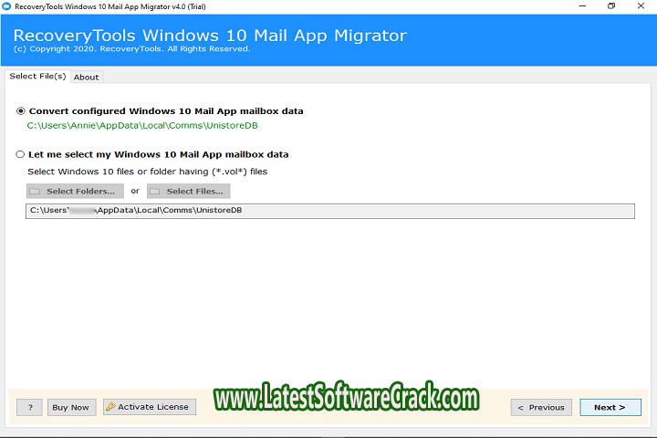 RecoveryTools Windows 10 Mail App Migrator Pro 4.2 Free Download RecoveryTools Windows 10 Mail App Migrator Pro 4.2 Free Download