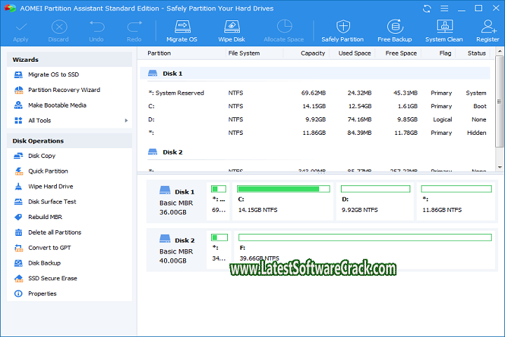 AOMEI Partition Assistant v9.8.1 Free Download with patch