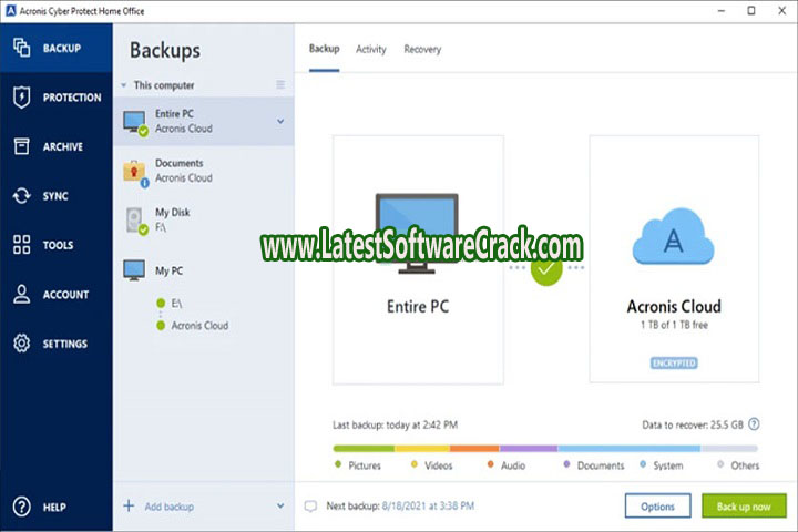 Acronis Cyber Protect Home Office Build 40107 with crack