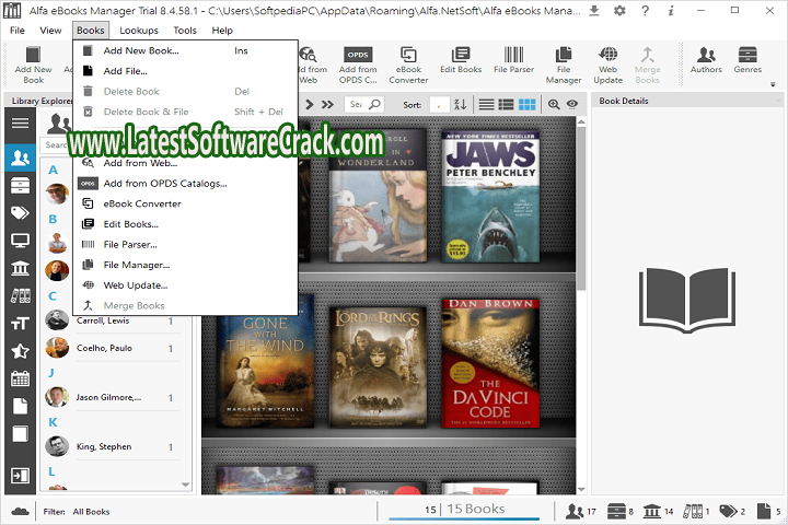Alfa eBooks Manager Pro&Web 8.4.104.1 Free Download with crack Alfa eBooks Manager Pro&Web 8.4.104.1 Free Download with crack