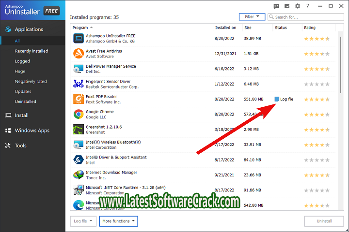 Ashampoo UnInstaller 11.00.16 free download with crack
