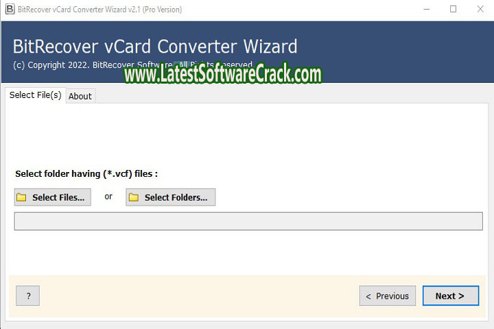 BitRecover vCard Converter Wizard 2.1 free download with crack