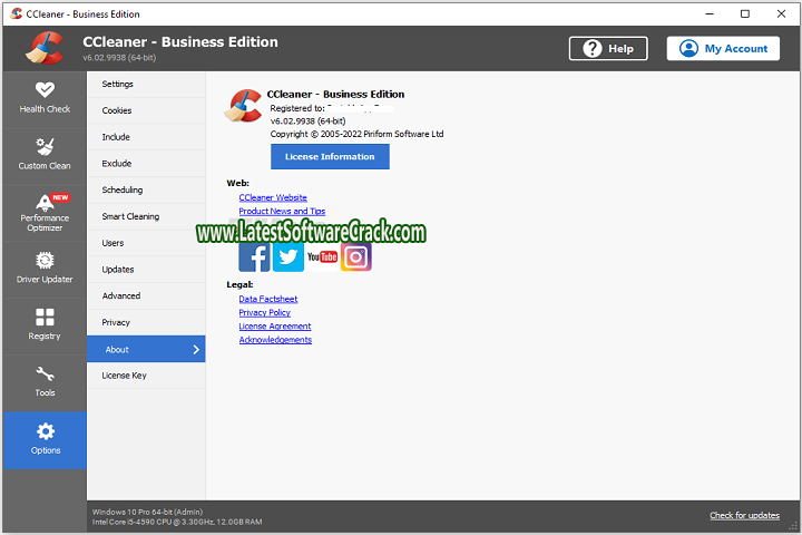 CCleaner v6.02.9938 Free Download with patch