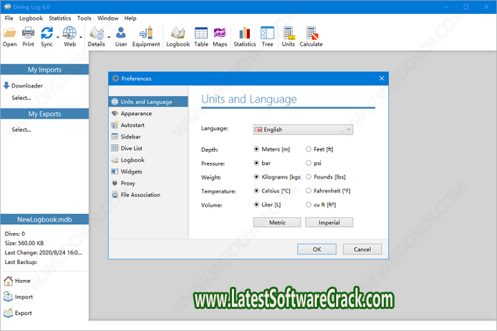 Diving Log 6.0.26 with patch
