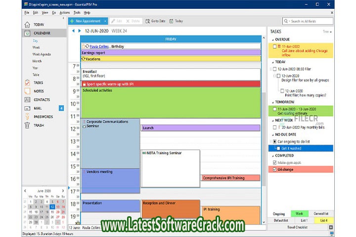 EssentialPIM Pro Business 11.0.4 free download with  crack