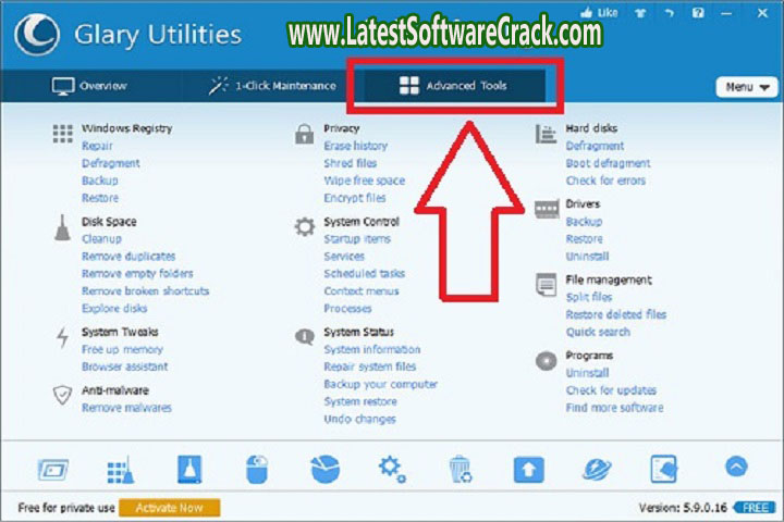 Glary Utilities Pro v5.194.0.223 Free Download with crack