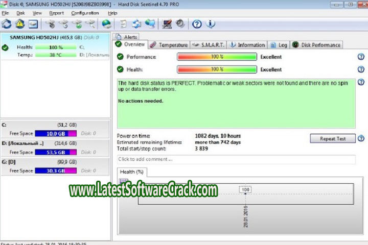 Hard Disk Sentinel Pro 6.01.5 Free Download with crack