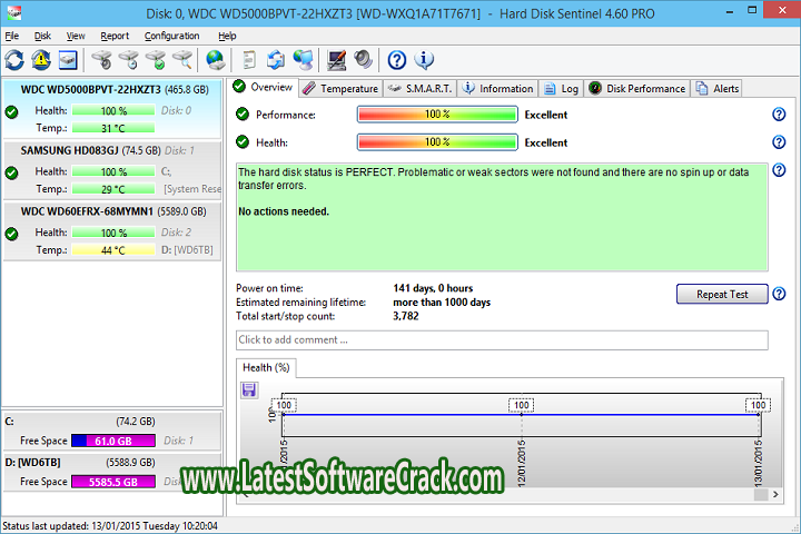 Hard Disk Sentinel Pro v6.01.3 free download with patch Hard Disk Sentinel Pro v6.01.3 free download with patch
