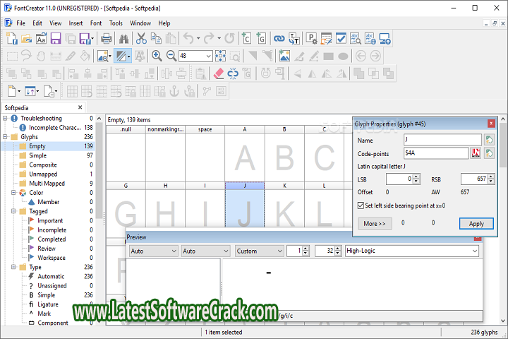 High Logic FontCreator 14.0.0.2877 Free Download with crack