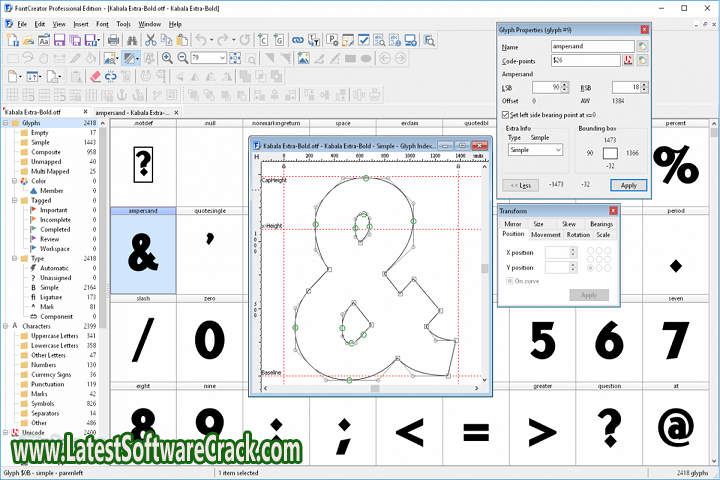 High Logic FontCreator 14.0.0.2877 Free Download with patch