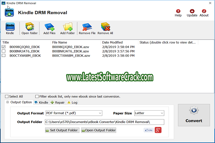 Kindle DRM Removal 4.22.10802.385 Free Download