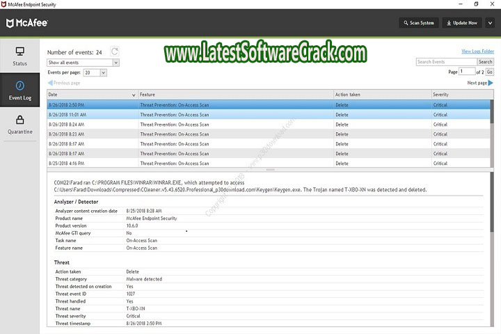 McAfee Endpoint Security v10.7.0.1390.13 Free Download with crack