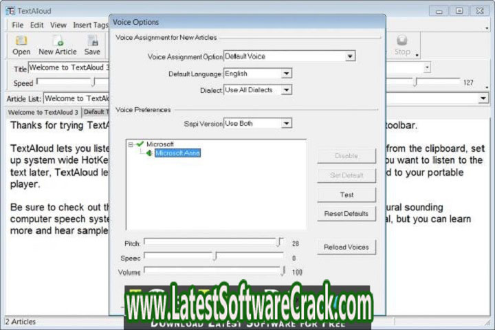 NextUp TextAloud v4.0.65 Free Download with crack