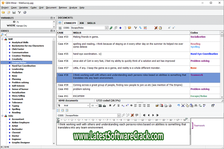 Provalis Research QDA Miner 6.0.11 with patch
