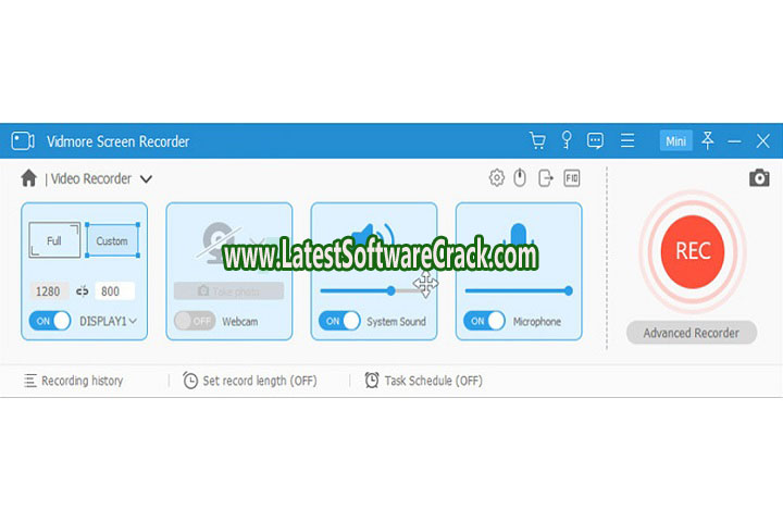 Vidmore Screen Recorder 1.2.8 Free Download with patch