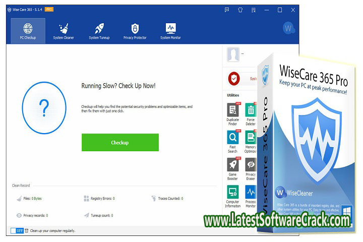 Wise Care 365 Pro 6.3.6.614 Free Download with patch