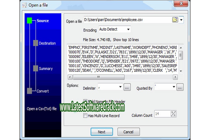 Withdata Data File Converter 4.7.6 Free Download with Patch