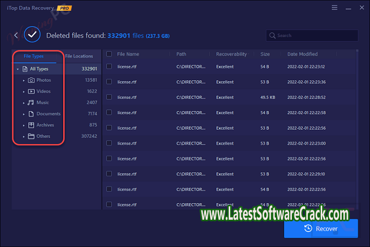 iTop Data Recovery Pro 3.3.0.441 Free Download with patch