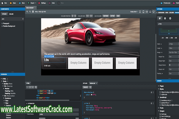 Bootstrap Studio v6.1.3 Free Download with patch