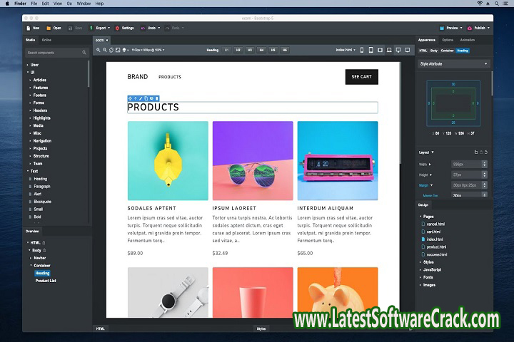 Bootstrap Studio v6.1.3 Free Download with crack