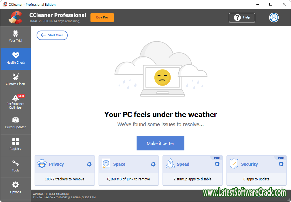 CCleaner 6.04.10044 Free Download with patch