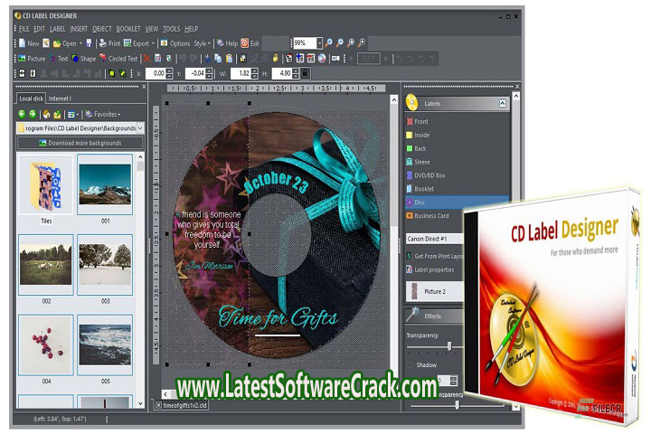 Dataland CD Label Designer 9.0.0.912 Free Download With Crack