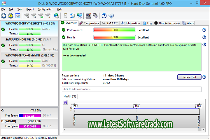Hard Disk Sentinel Pro v6.01.5 Free Download with crack