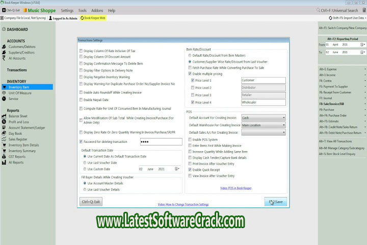 Just Apps Book Keeper 7.2.2 Free Download with Patch