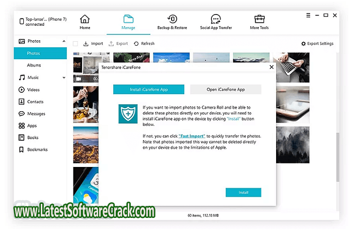Tenorshare iCareFone 8.4.6.3 Free Download with crack