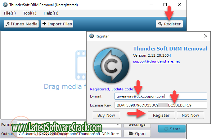 ThunderSoft DRM Removal 2.21.28.2032. Free Download with crack