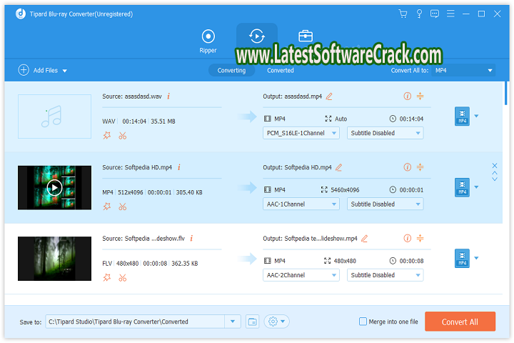 Tipard Blu-ray Converter 10.0.78 free download with crack