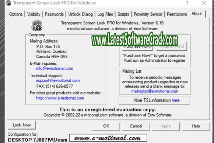 Transparent Screen Lock Pro 6.19 Free Download with patch