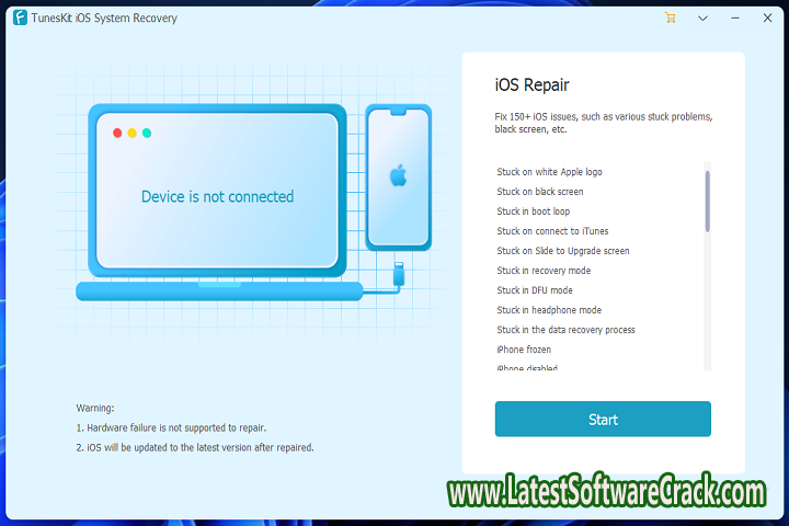 TunesKit iOS System Recovery 3.2.0.27 Free Download with patch