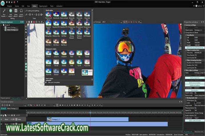 VSDC Video Editor Pro v7.1.13.433 Free Download with crack