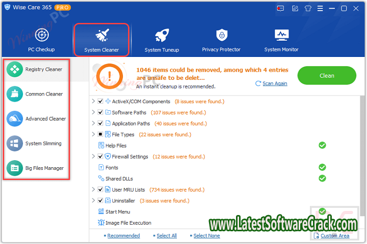 Wise Care Pro 6.3.2.610 free download with crack