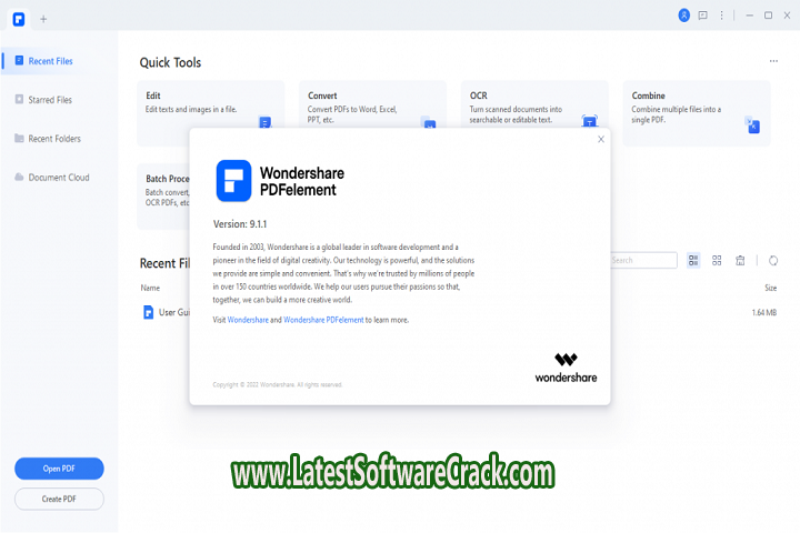 Wondershare PDFelement v9.1.1.1938 Free Download With Patch