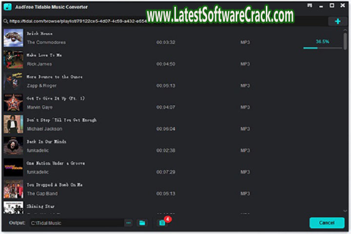 AudFree Tidable Music Converter 2.8.2.1 Free Download with Patch