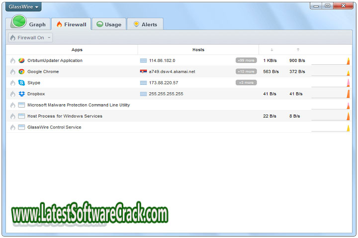 GlassWire 2.3.444 Multilingual Free Download with Crack