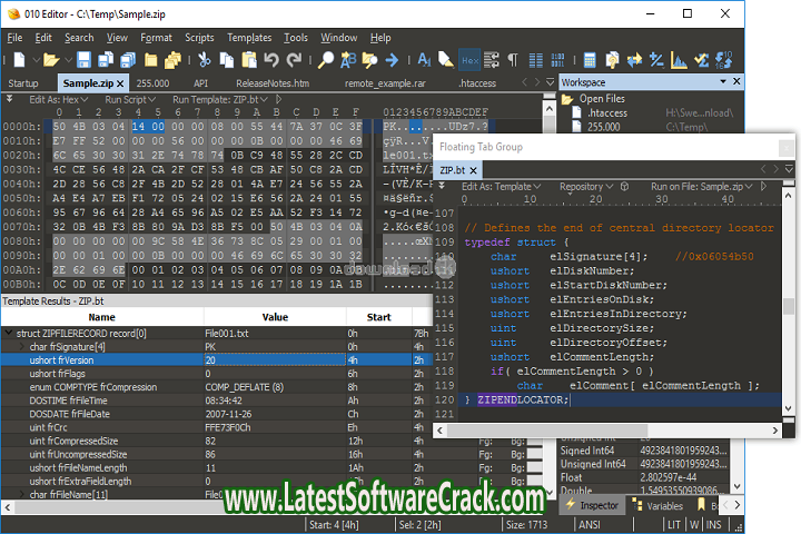 SweetScape 010 Editor 13.0 Free Download With Patch