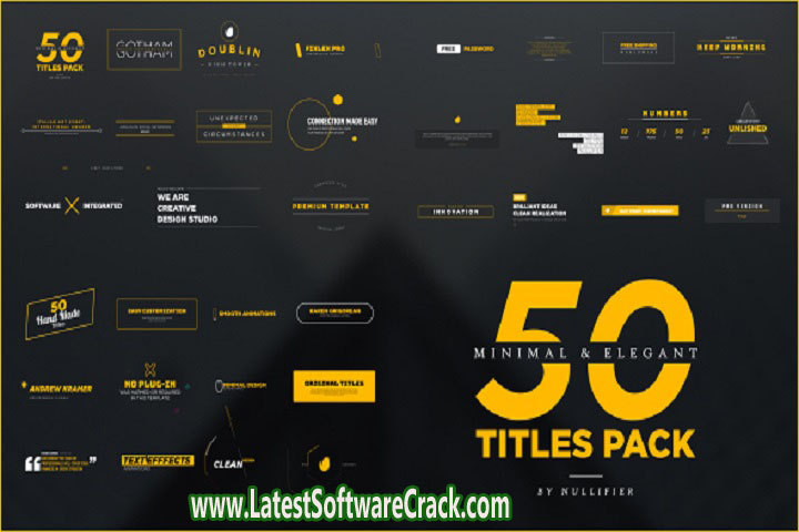 VideoHive Elegant Titles Opener 40077065 Free Download with Crack