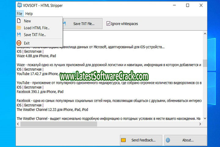 VovSoft HTM Stripper 2022 1.0 Free Download with Patch