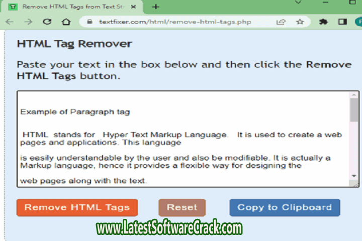 VovSoft HTM Stripper 2022 1.0 Free Download with Crack