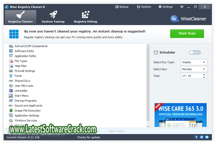 Wise Registry Cleaner Pro v10.8.1.702 Free Download With Patch