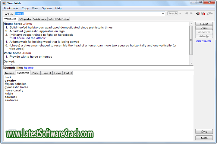 Word Web Pro 10.21 Free Download With Crack
