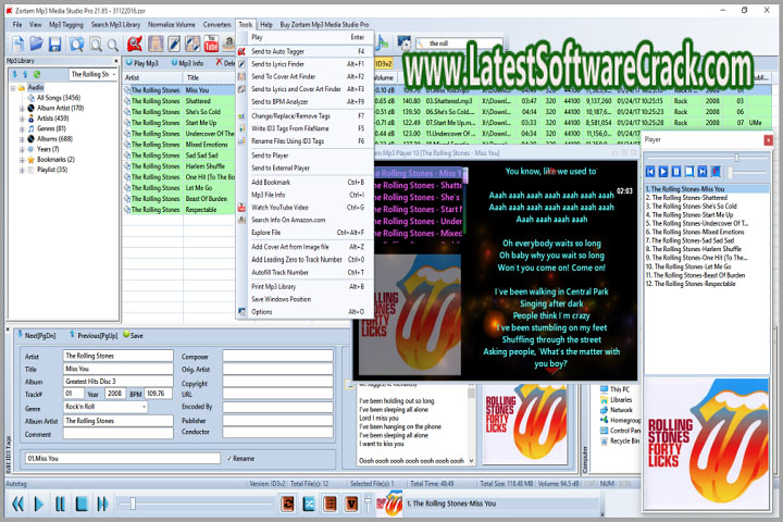 Zortam Mp3 Media Studio Pro 30.05 Free Download with Patch